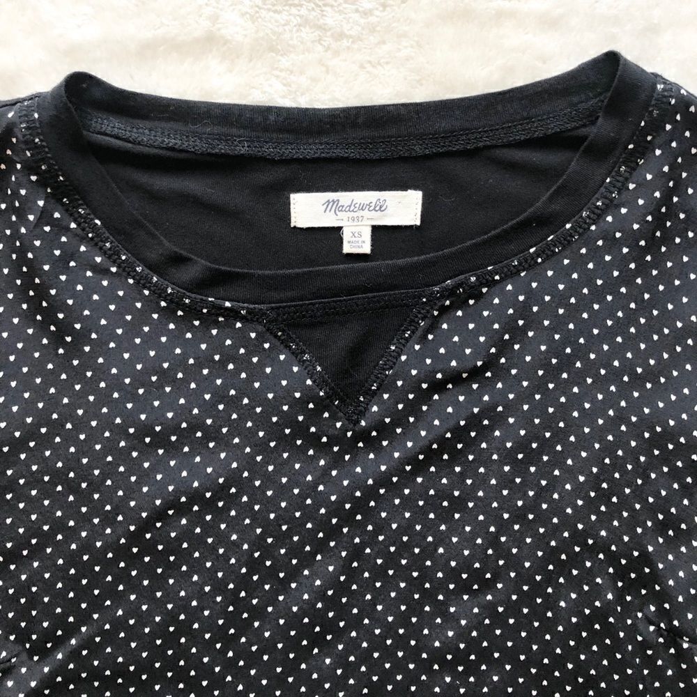 Madewell Polka-Dot Hearts Long Sleeve - Picture 4 of 5
